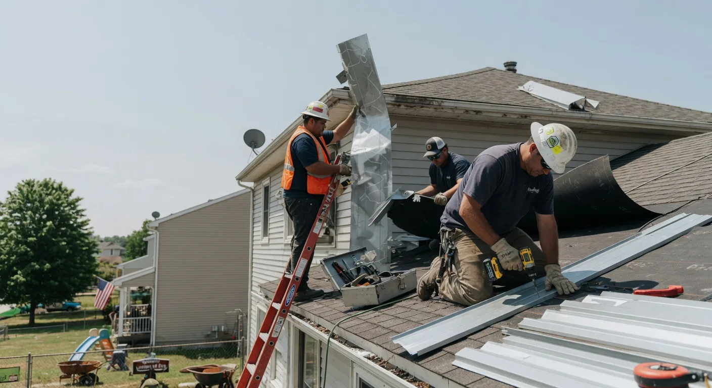 Storm Damage Metal Roof Repair in Pleasant Grove, AR